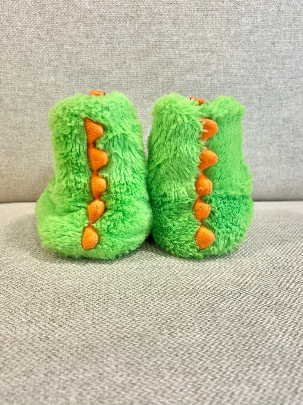 Wonder Nation Green Monster Slippers Toddler Size 7/8 – Great Condition